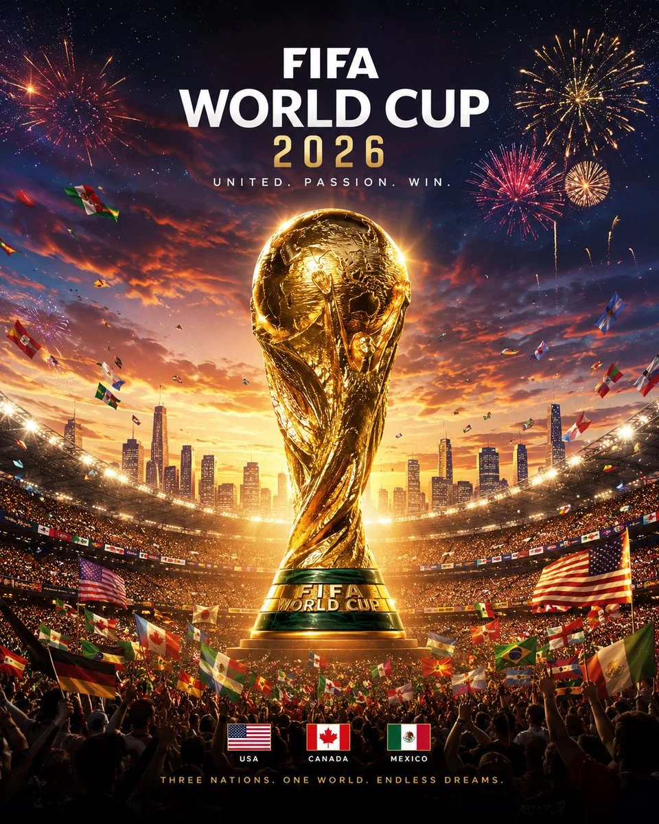 Golden Trophy Stadium Poster preview image