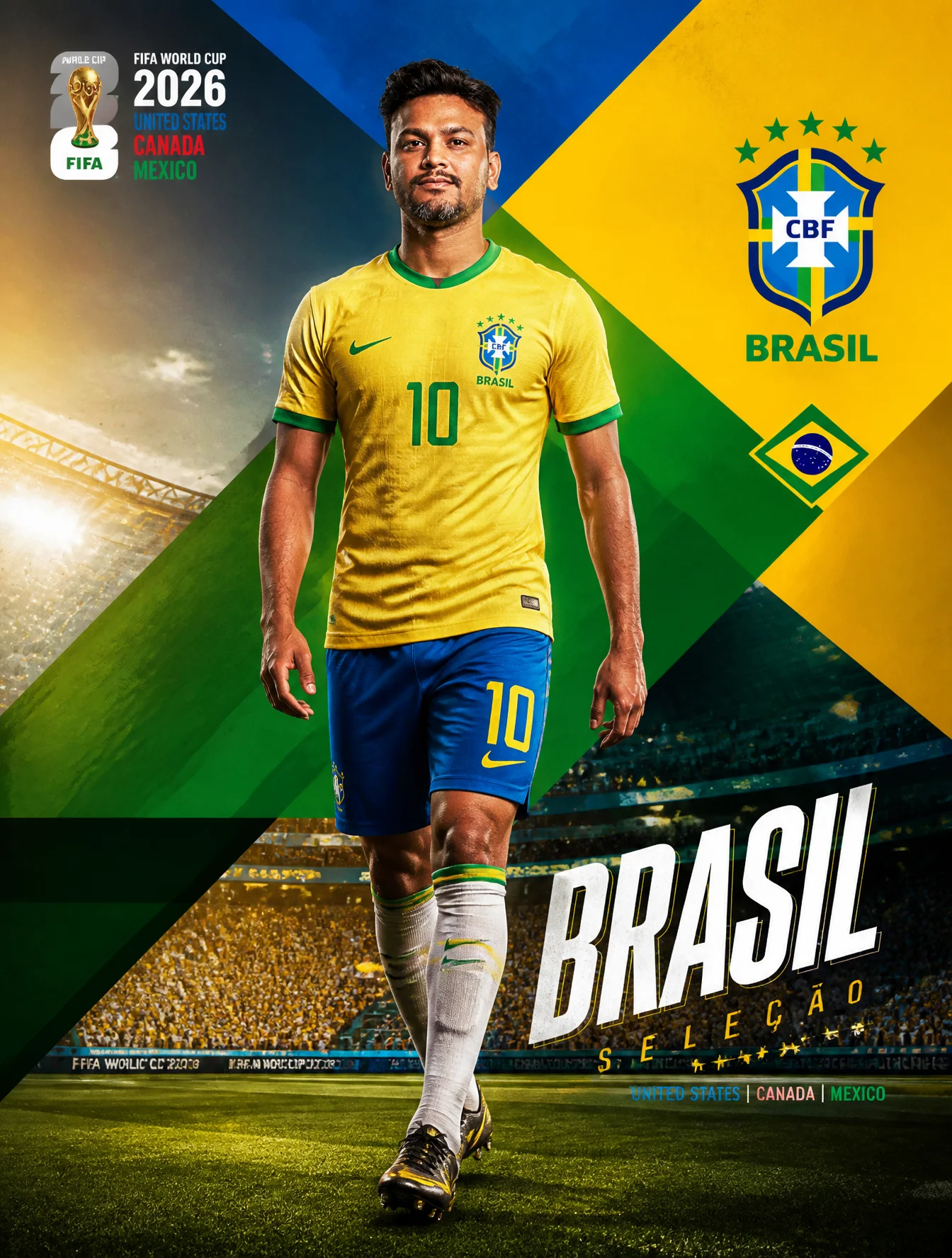 Brazil Full-Body Poster Template preview image