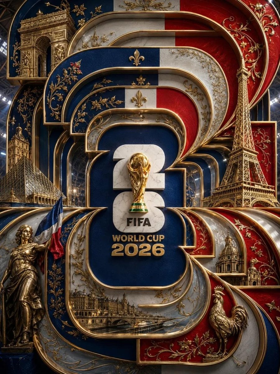 France 3D Heritage Poster preview image