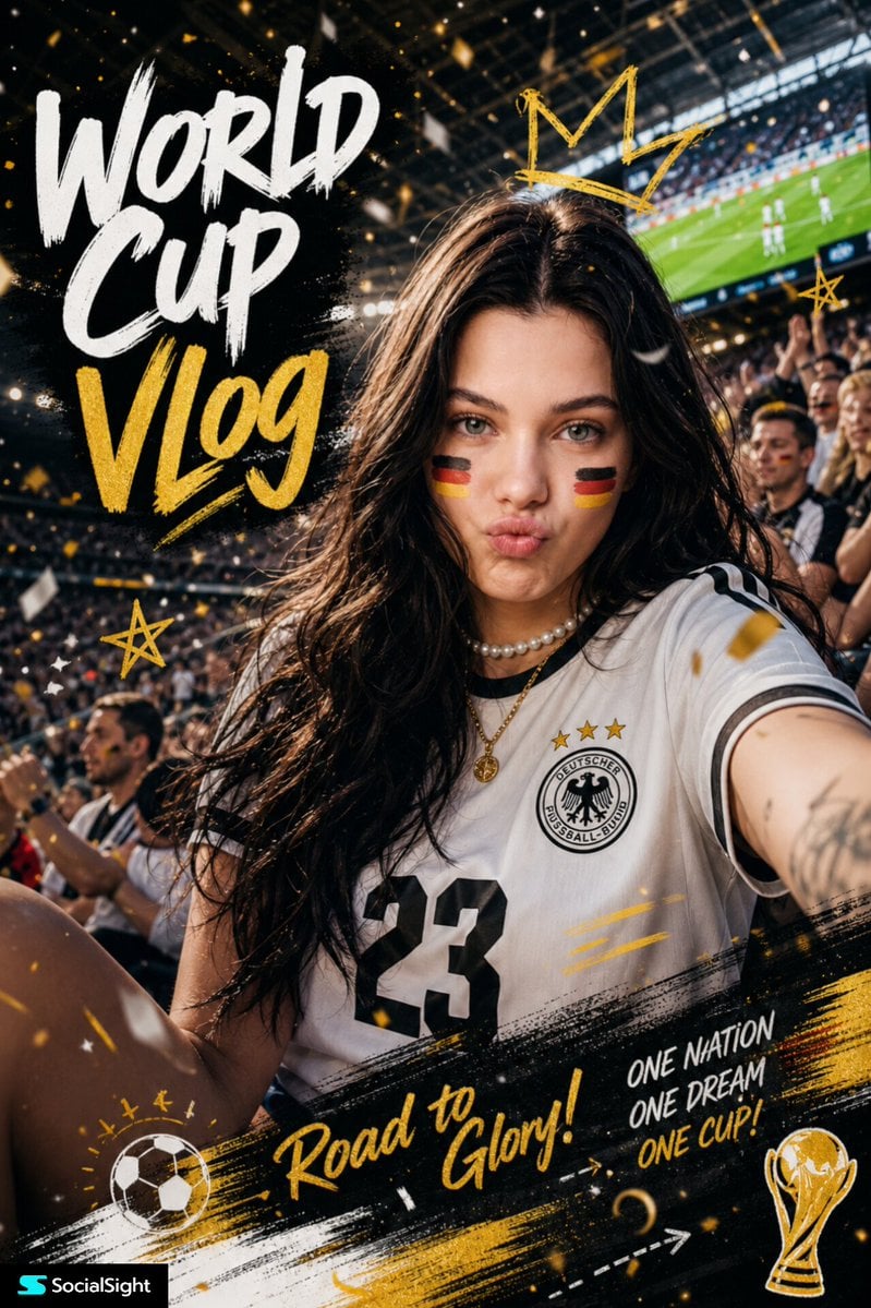 World Cup Vlog Fan Portrait preview image