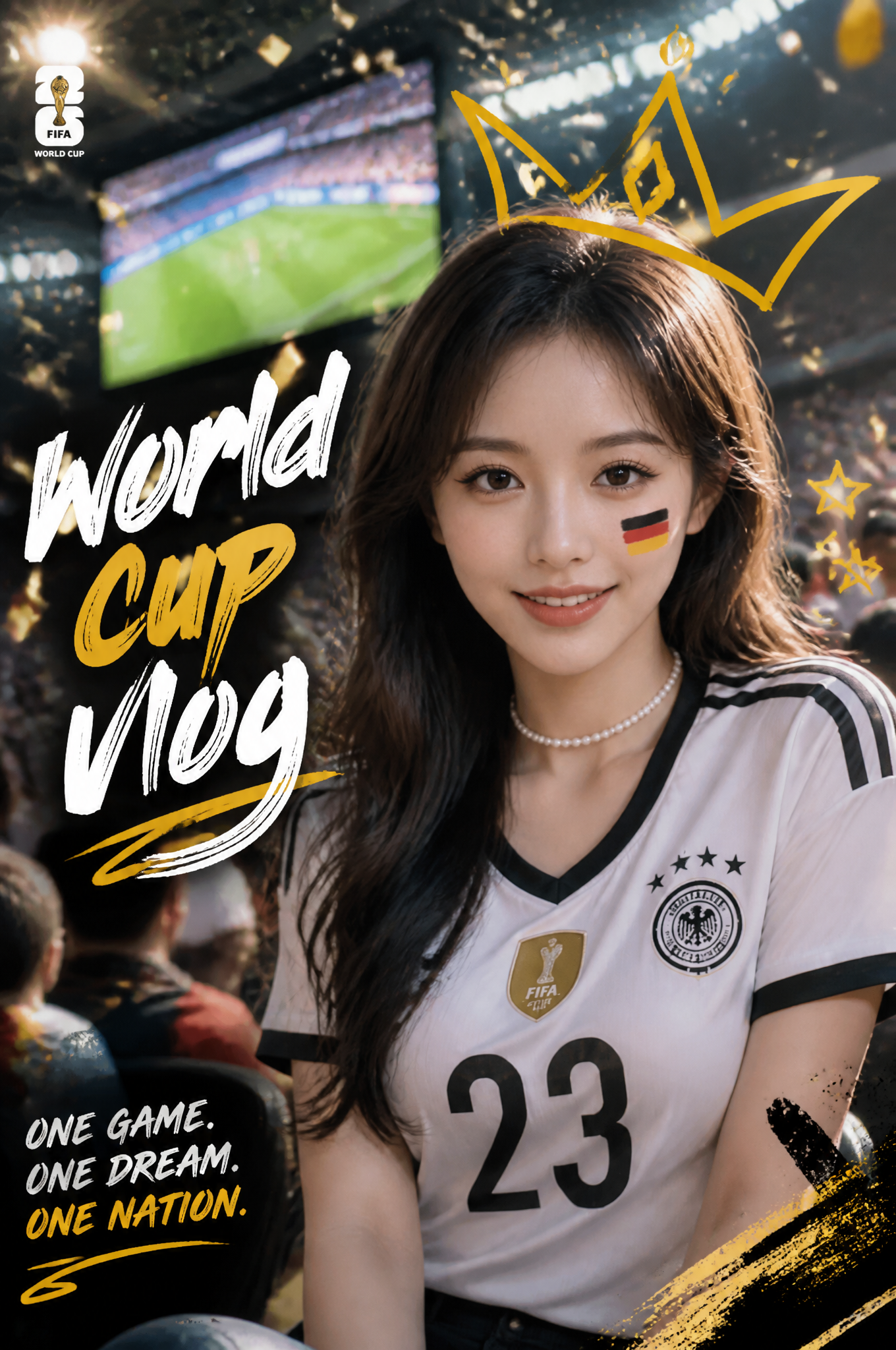 Packed Stadium Fan Portrait preview image