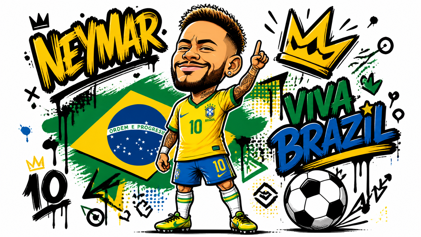 Neymar Chibi Poster preview image