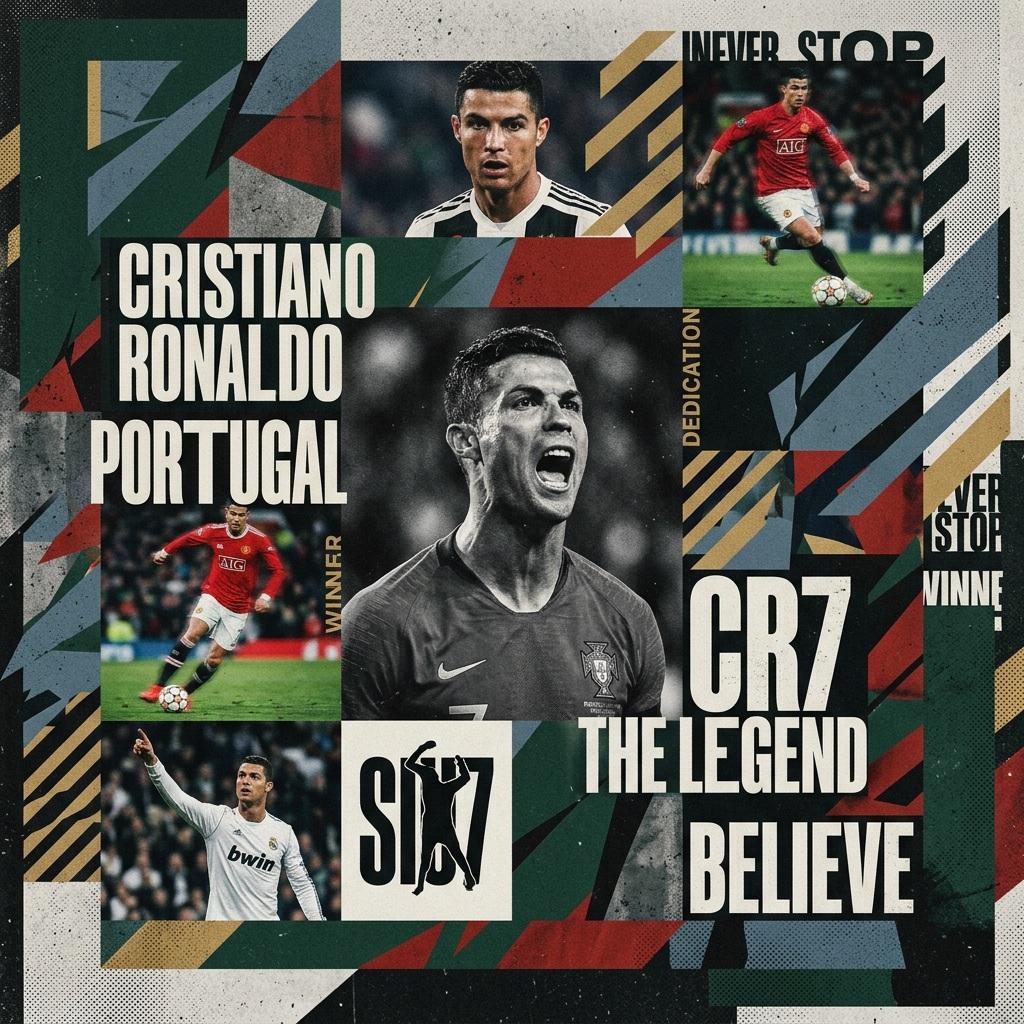 Modern Maximalism Sports Collage preview image